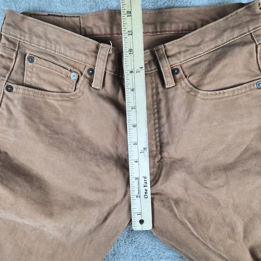 Levis 504 Jeans Mens 30x31 Brown Denim Straight Leg Skater Stretch Pants